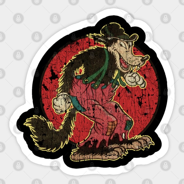 BIG BAD WOLF // VINTAGE Sticker by Niko Neon